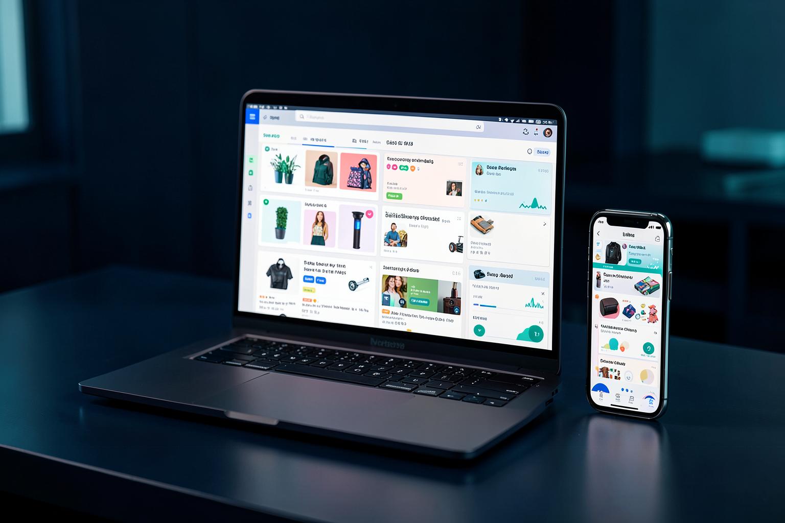 MartsApp product interface on digital devices